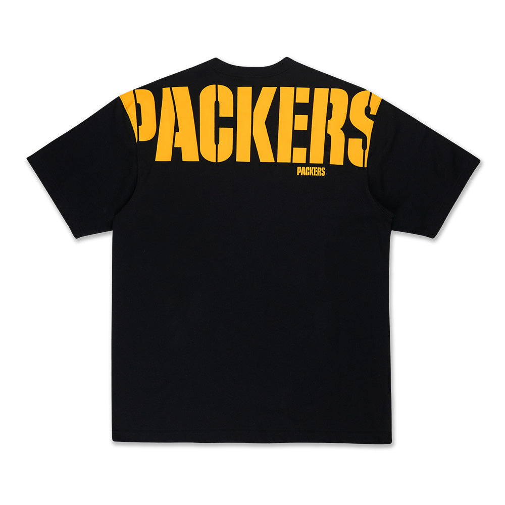 Green Bay Packers NFL Oversized Black Short Sleeve Oversized T-Shirt