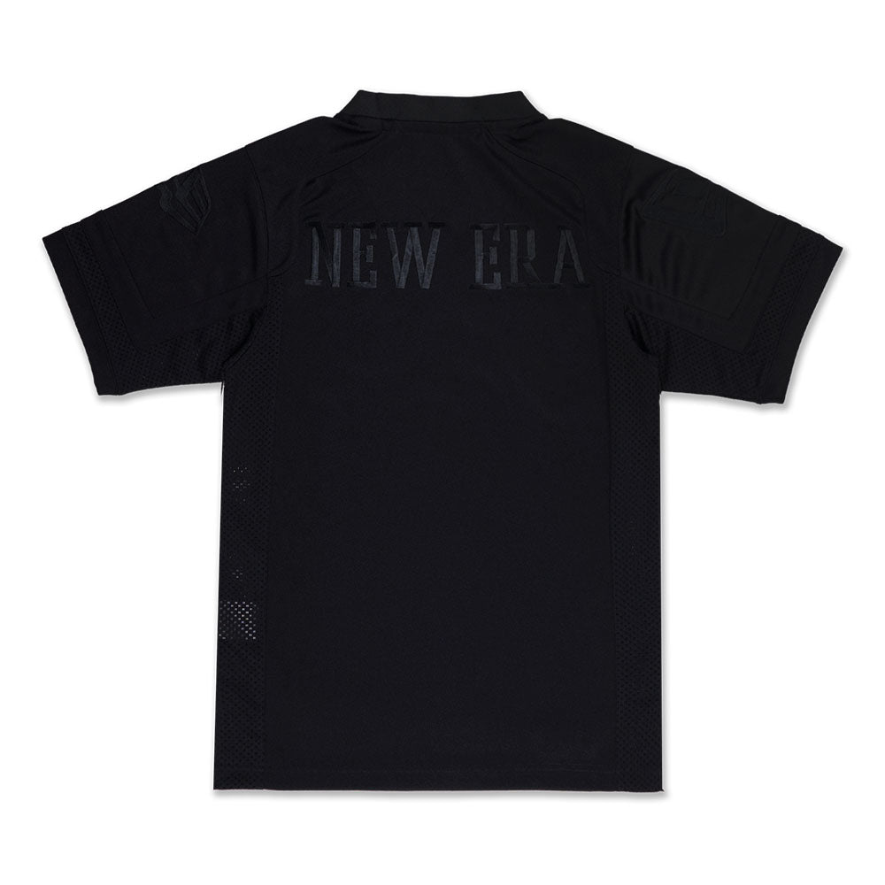 New Era Logo Dark 90s Black American Football Jersey