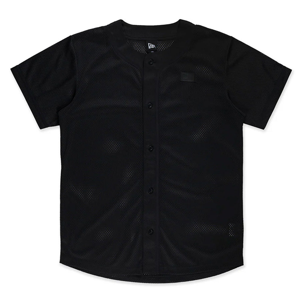 New Era Logo Dark 90s Black Baseball Jersey