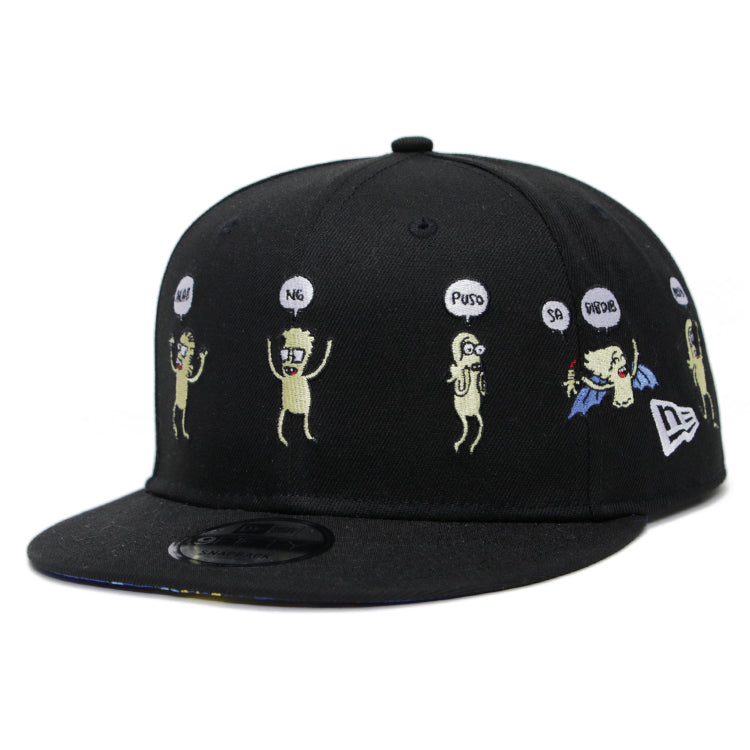 New Era X Manix Abrera Comic All Over Independence Day 2024 Black 9FIFTY Adjustable Snapback Cap (PH EXCLUSIVE)