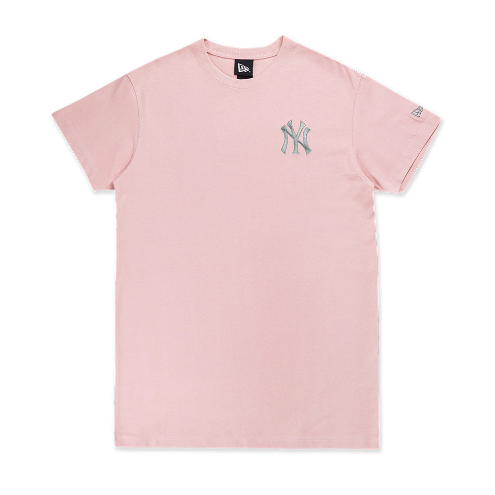 New York Yankees MLB Color Era Dirty Rose Short Sleeve Tee Women Dress