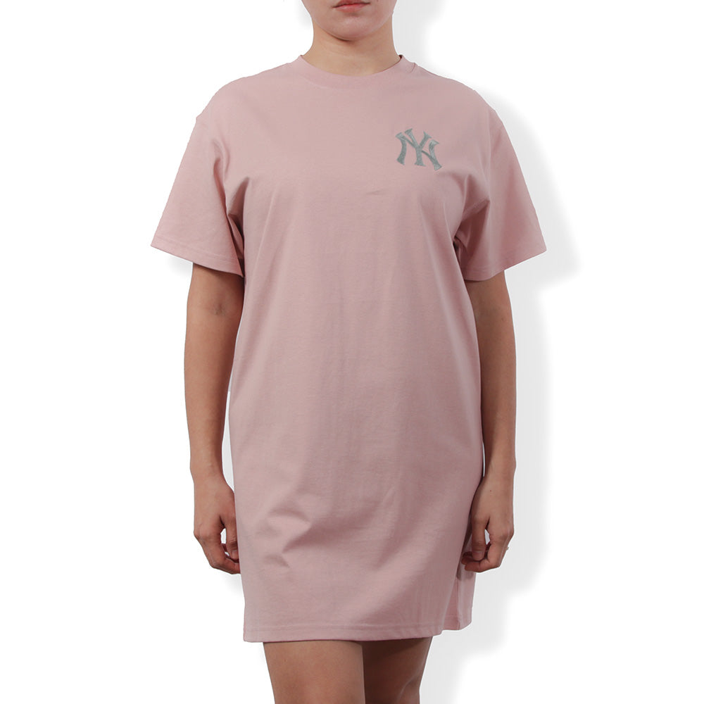 New York Yankees MLB Color Era Dirty Rose Short Sleeve Tee Women Dress