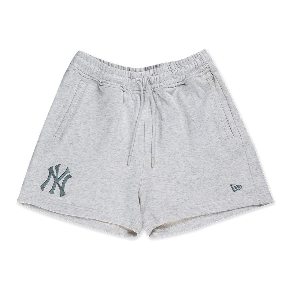 New York Yankees MLB Color Era Light Heather Grey Knit Shorts