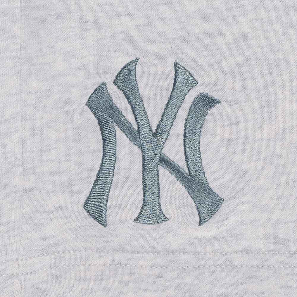 New York Yankees MLB Color Era Light Heather Grey Knit Shorts