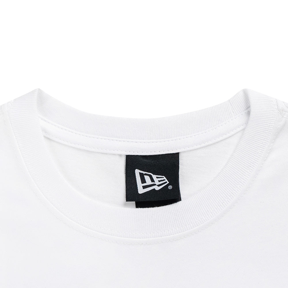 Los Angeles Dodgers MLB Preppy White Women Crop Top Tee