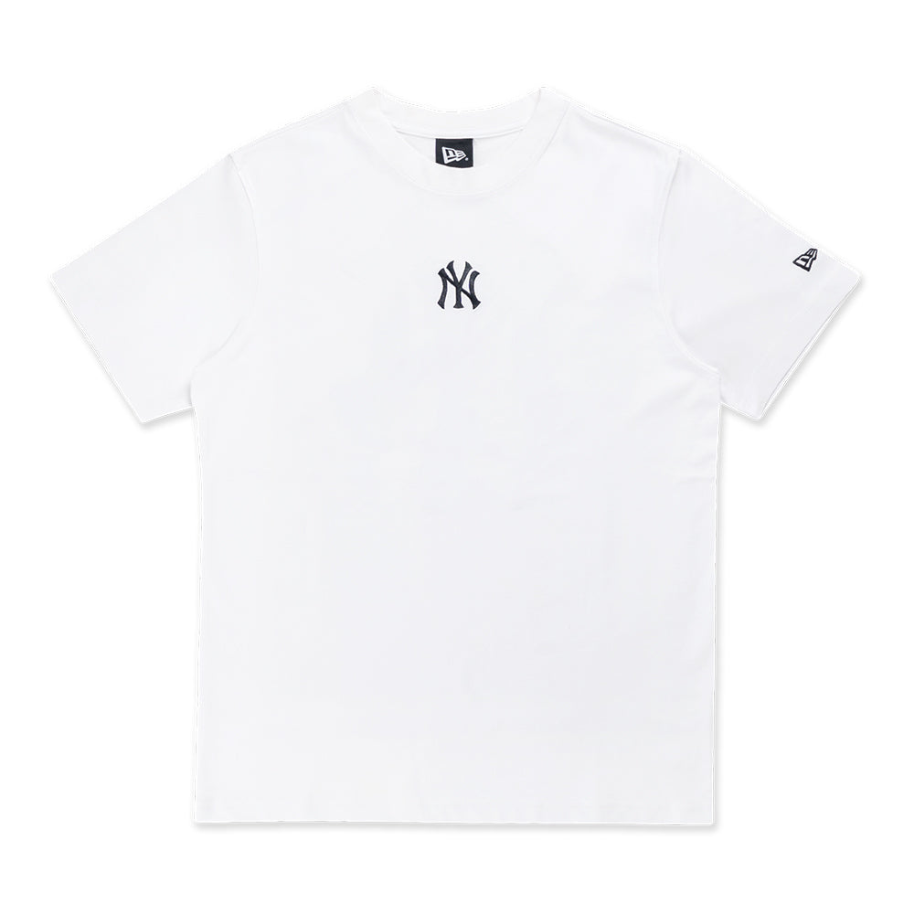 New York Yankees MLB Preppy White Short Sleeve T-Shirt