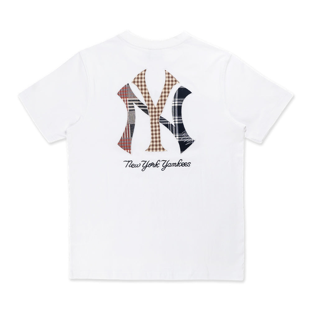 New York Yankees MLB Preppy White Short Sleeve T-Shirt