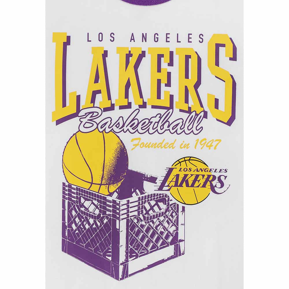 Los Angeles Lakers NBA Basketry White Short Sleeve T-Shirt