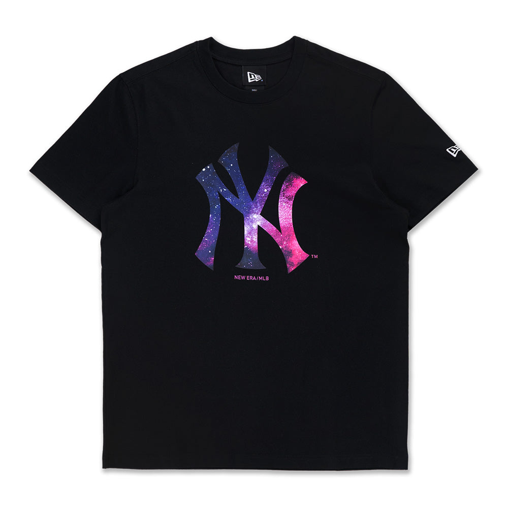 New York Yankees MLB Comic Space Black Short SLeeve T-Shirt