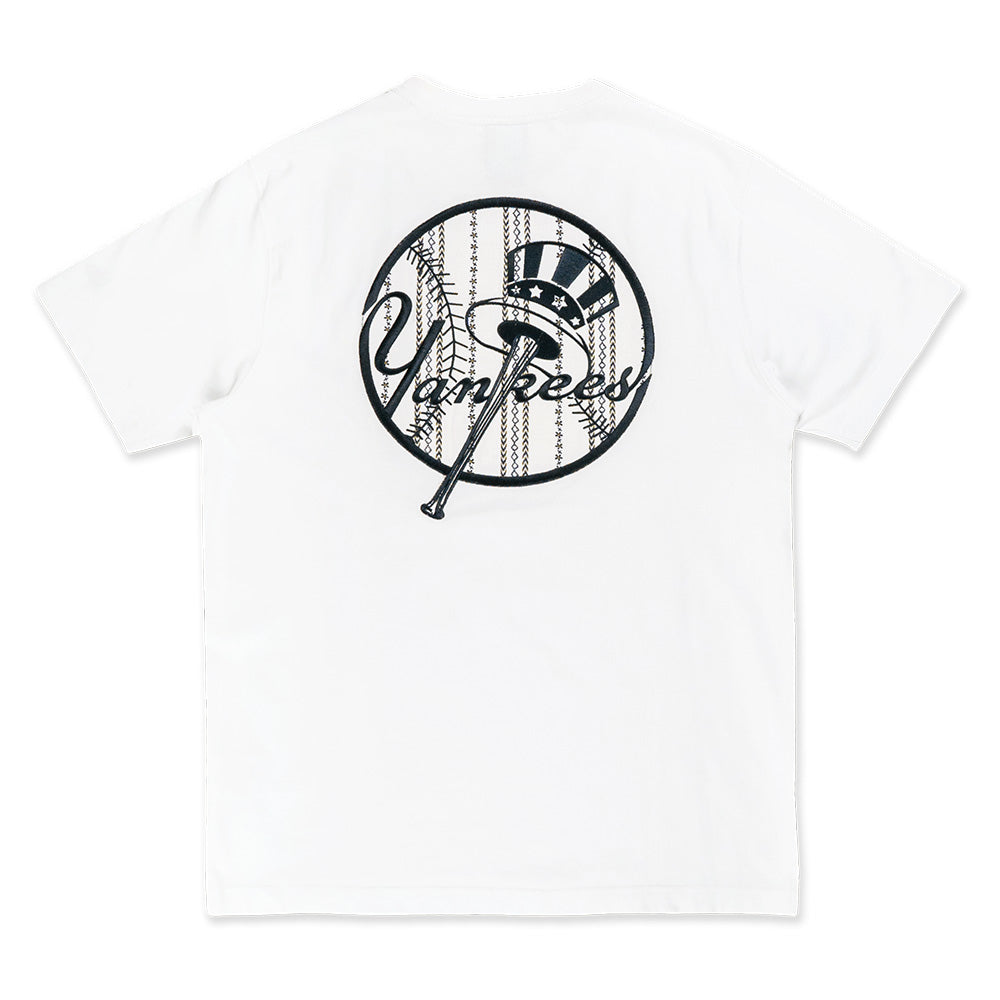 New York Yankees MLB Boro Contemporary White Short Sleeve T-Shirt