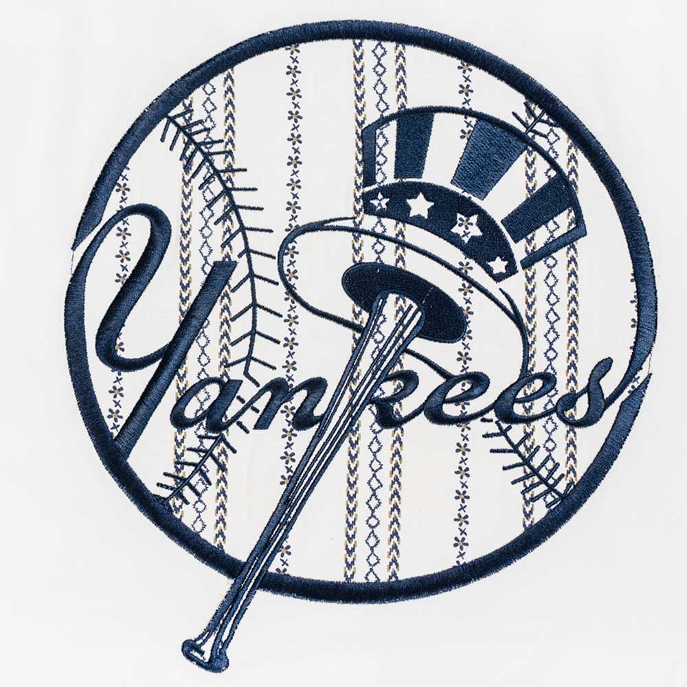 New York Yankees MLB Boro Contemporary White Short Sleeve T-Shirt