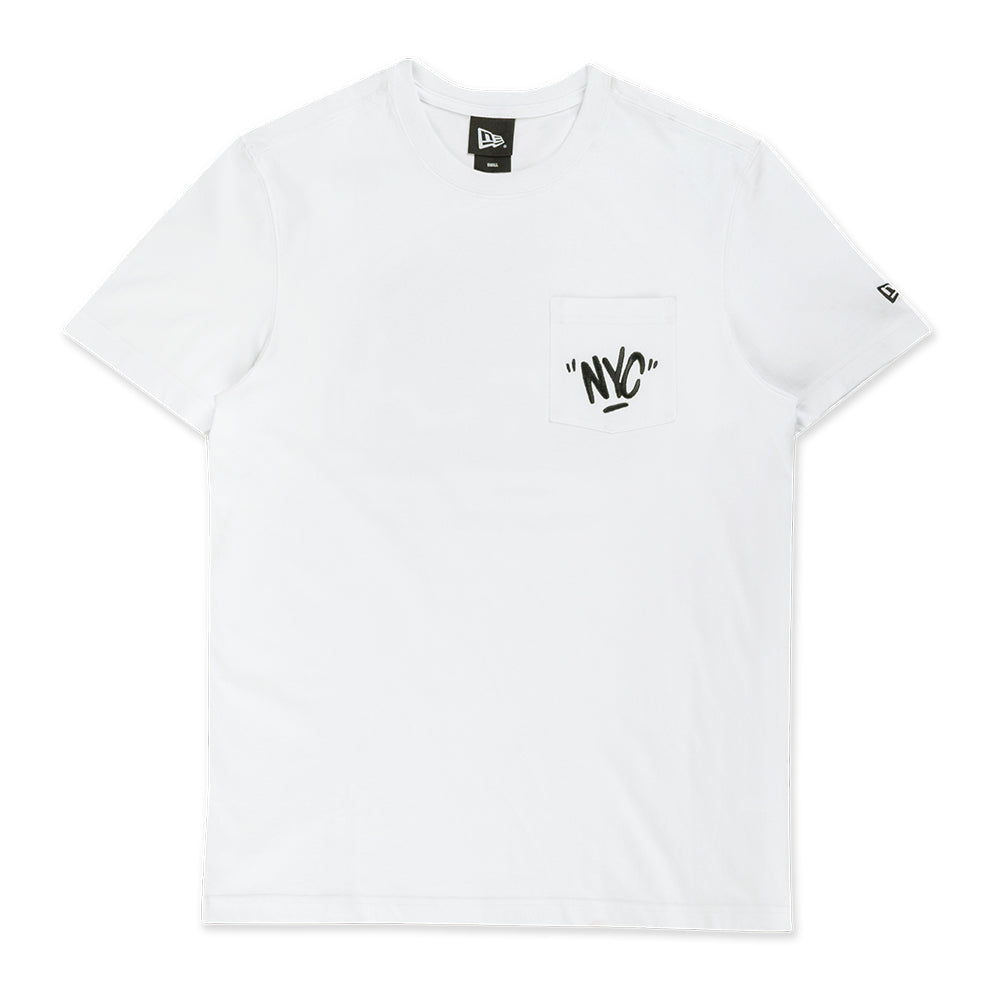 New Era Street Reverie White Short Sleeve Pocket T-Shirt