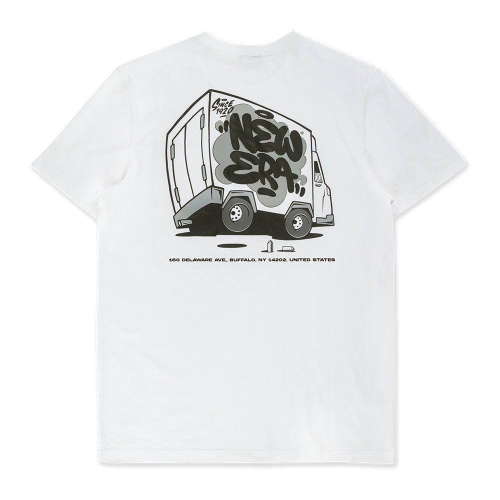 New Era Street Reverie White Short Sleeve Pocket T-Shirt