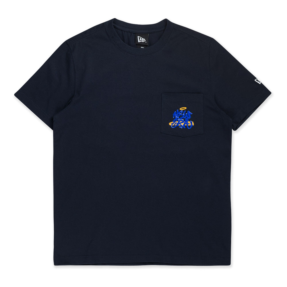 New Era Street Reverie Navy Short Sleeve Pocket T-Shirt