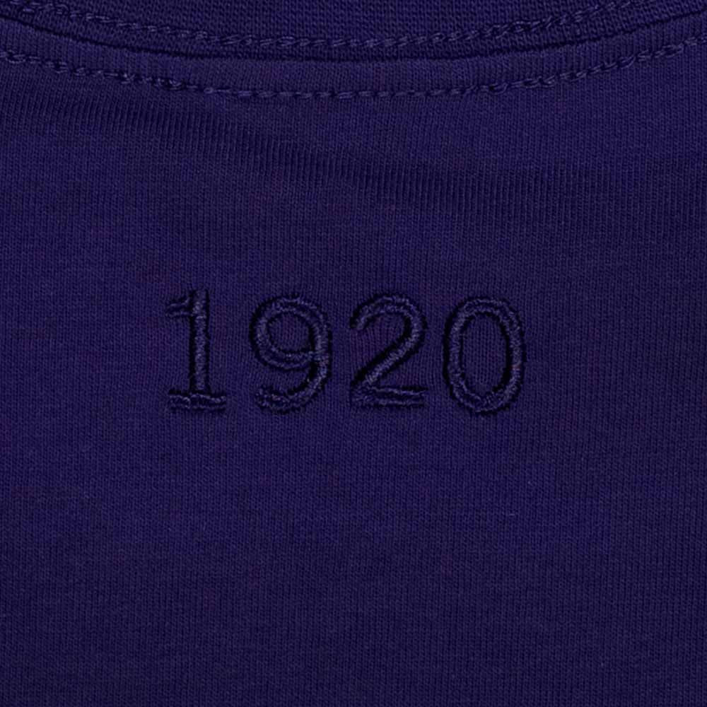 New Era Basic Black Logo Script Purple Oversized Short Sleeve T-Shirt