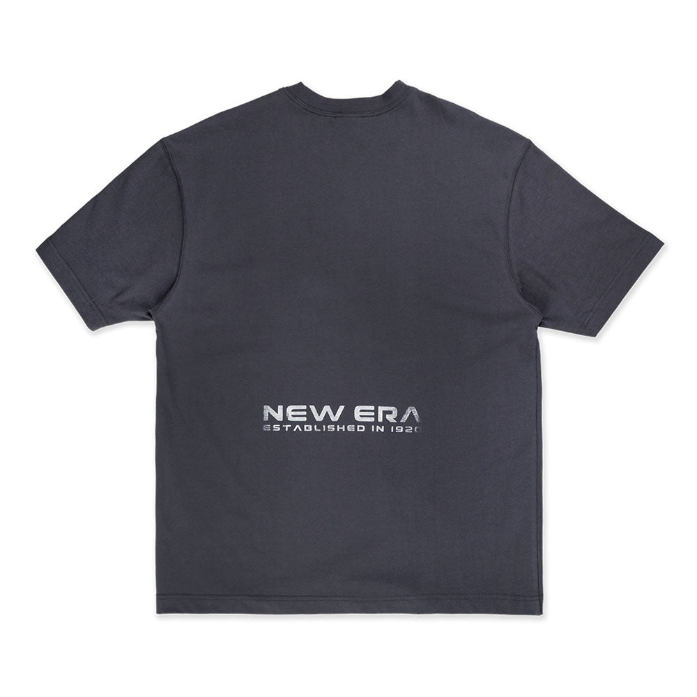 New Era Wordmark Comic Space Black Oversized Short Sleeve T-Shirt