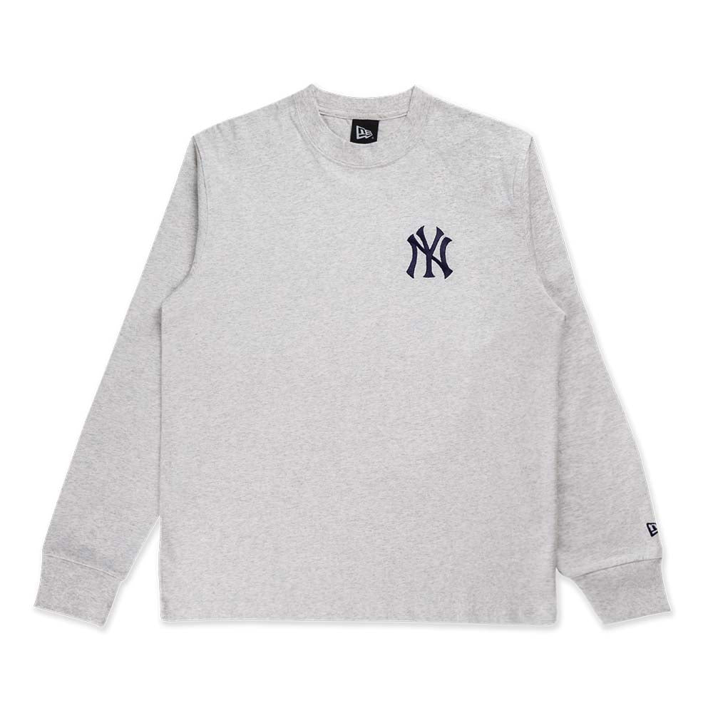 New York Yankees MLB Color Era Light Heather Grey Long Sleeve T-Shirt