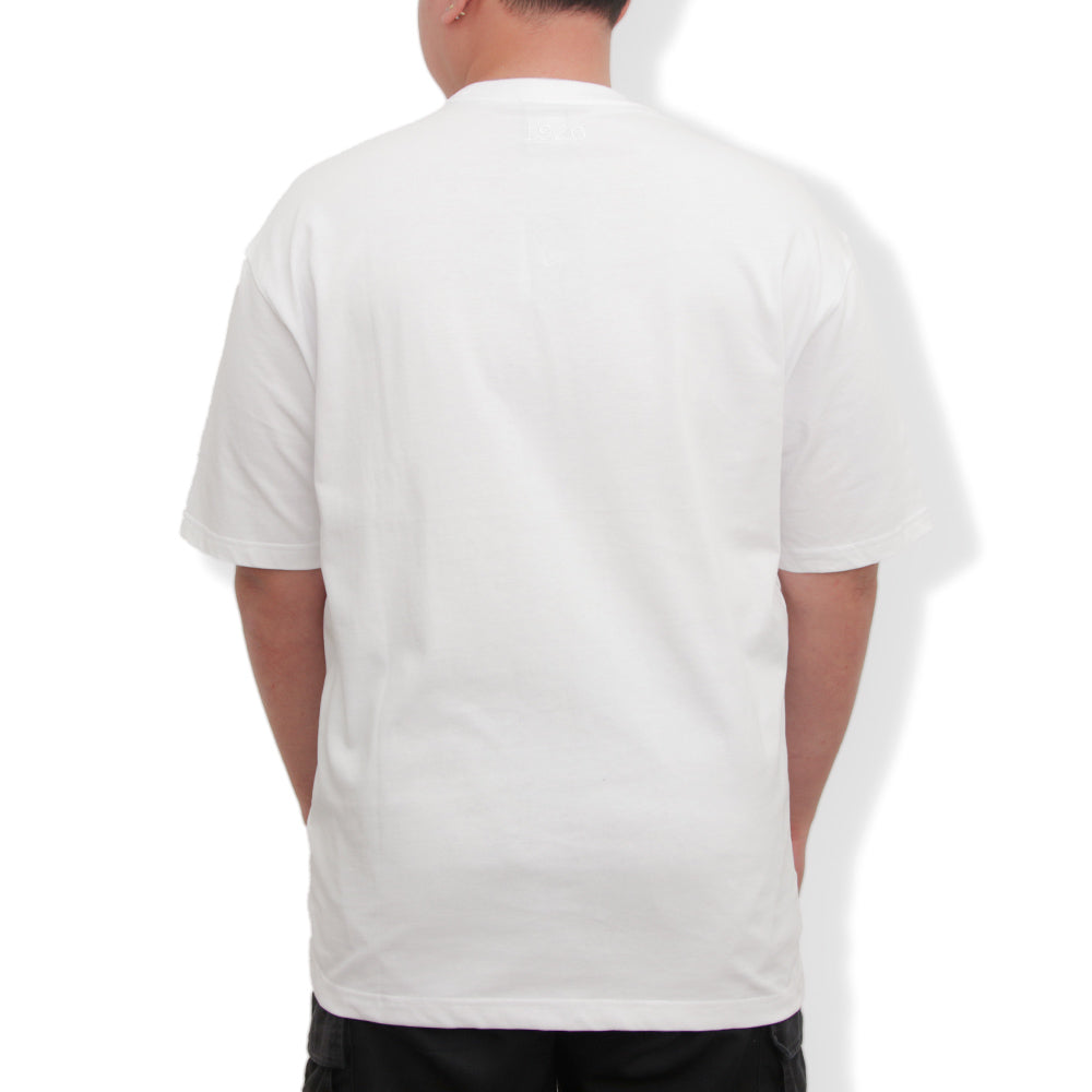 New Era Basic Black Logo Script White Oversized Short Sleeve T-Shirt