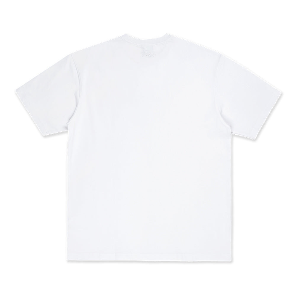 New Era Basic Black Logo Script White Oversized Short Sleeve T-Shirt