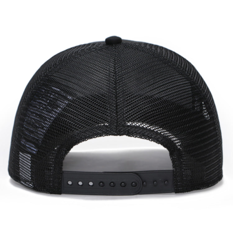 New Era Wordmark Black 9FORTY A-Frame Trucker Snapback Cap