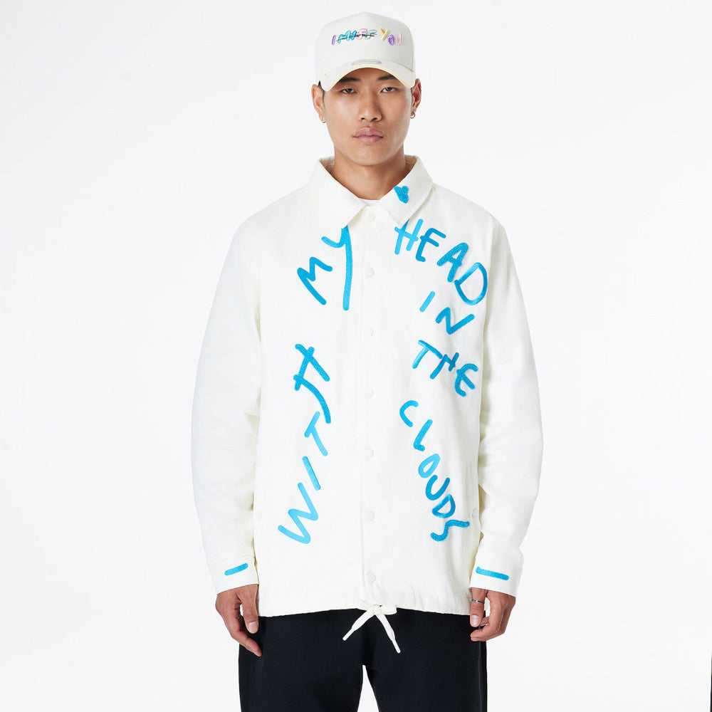 Ricardo Luévanos x New Era White Coach Jacket