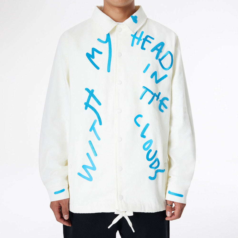 Ricardo Luévanos x New Era White Coach Jacket