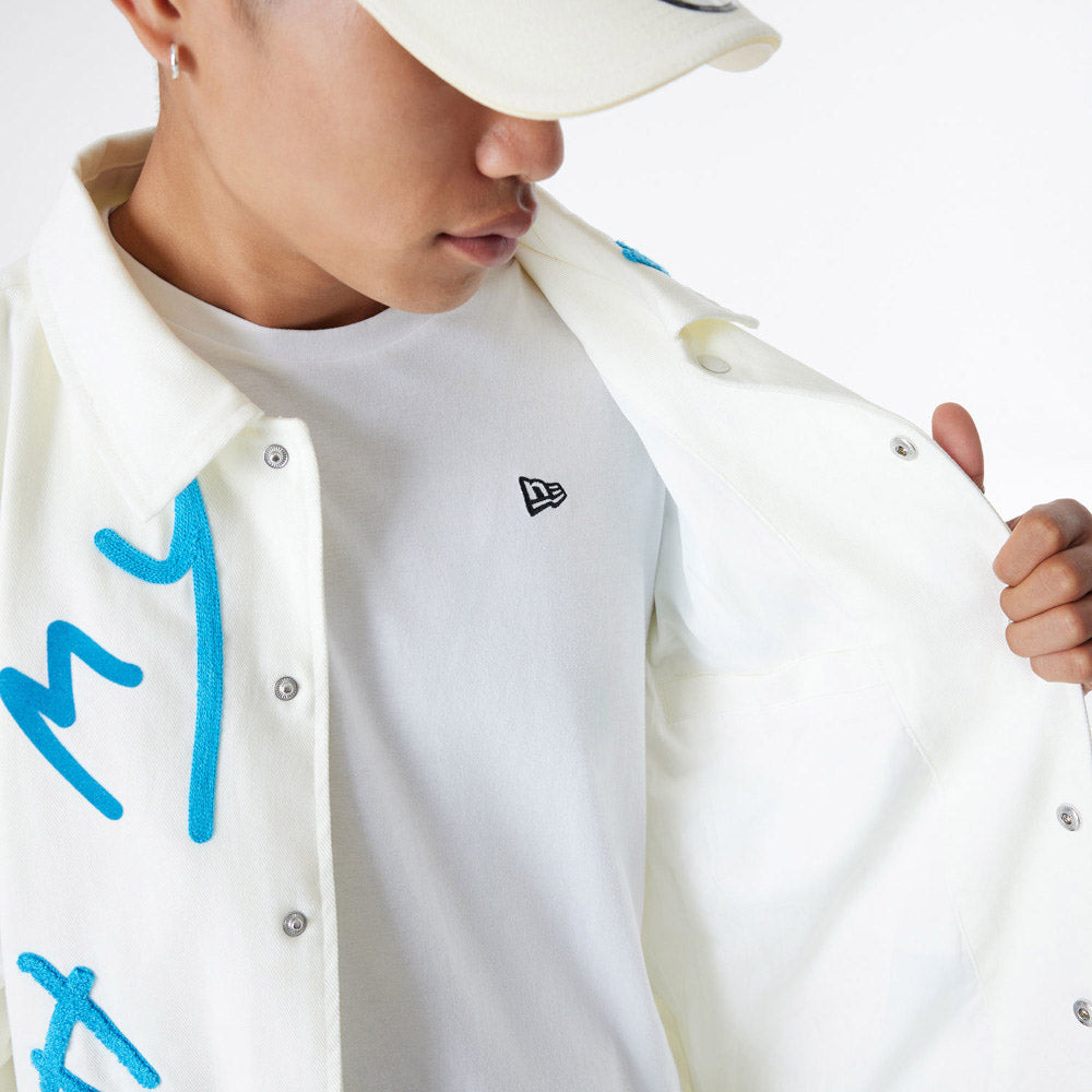 Ricardo Luévanos x New Era White Coach Jacket