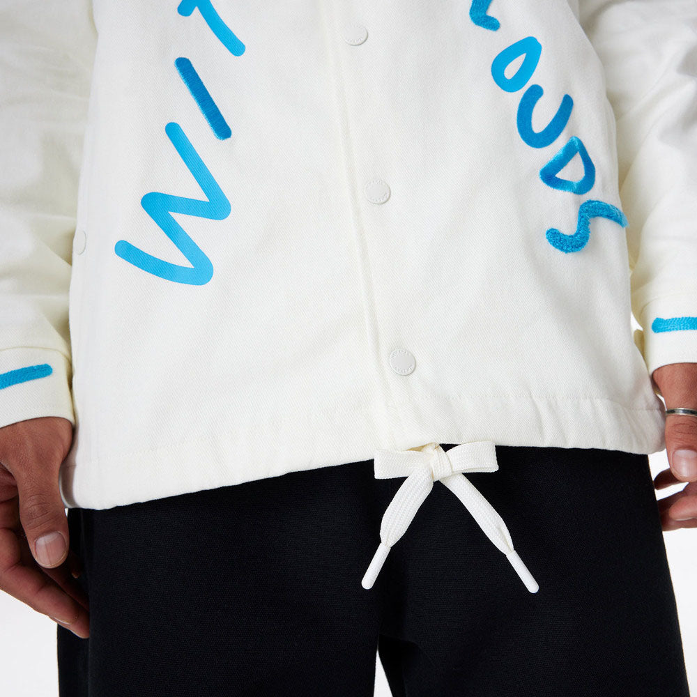 Ricardo Luévanos x New Era White Coach Jacket