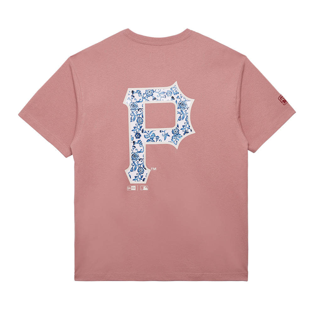 Pittsburgh Pirates MLB Chinese Porcelain Pnk Short Sleeve T-Shirt