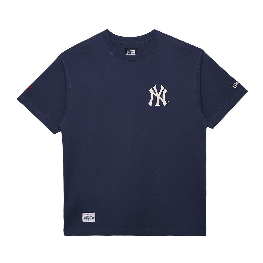 New York Yankees MLB Chinese Porcelain Navy Short Sleeve T-Shirt