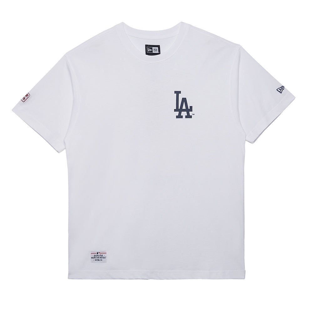 Los Angeles Dodgers MLB Chinese Porcelain White Short Sleeve T-Shirt