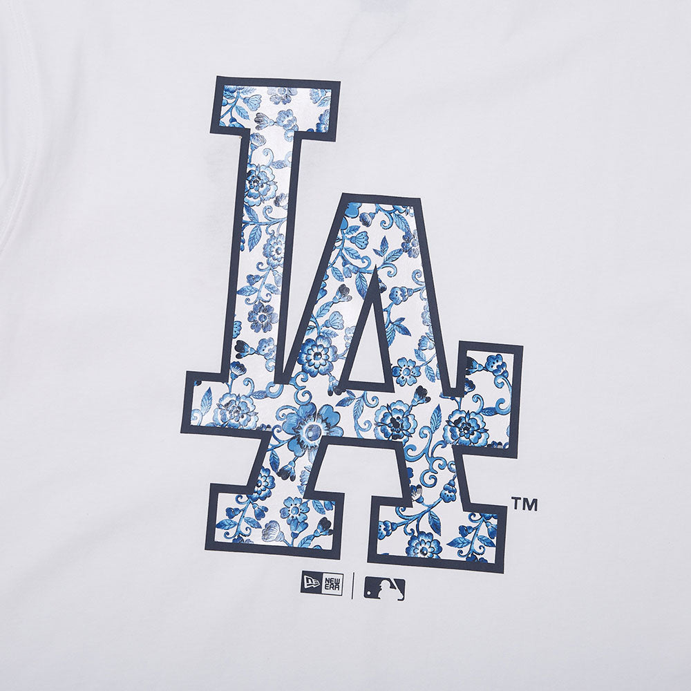 Los Angeles Dodgers MLB Chinese Porcelain White Short Sleeve T-Shirt