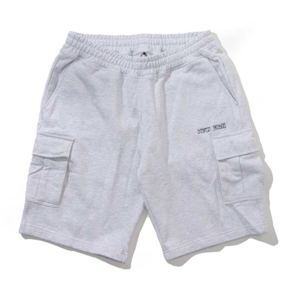 New Era Retro Skateboard Light Grey Knit Shorts