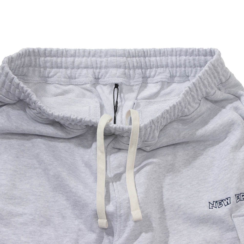 New Era Retro Skateboard Light Grey Knit Shorts