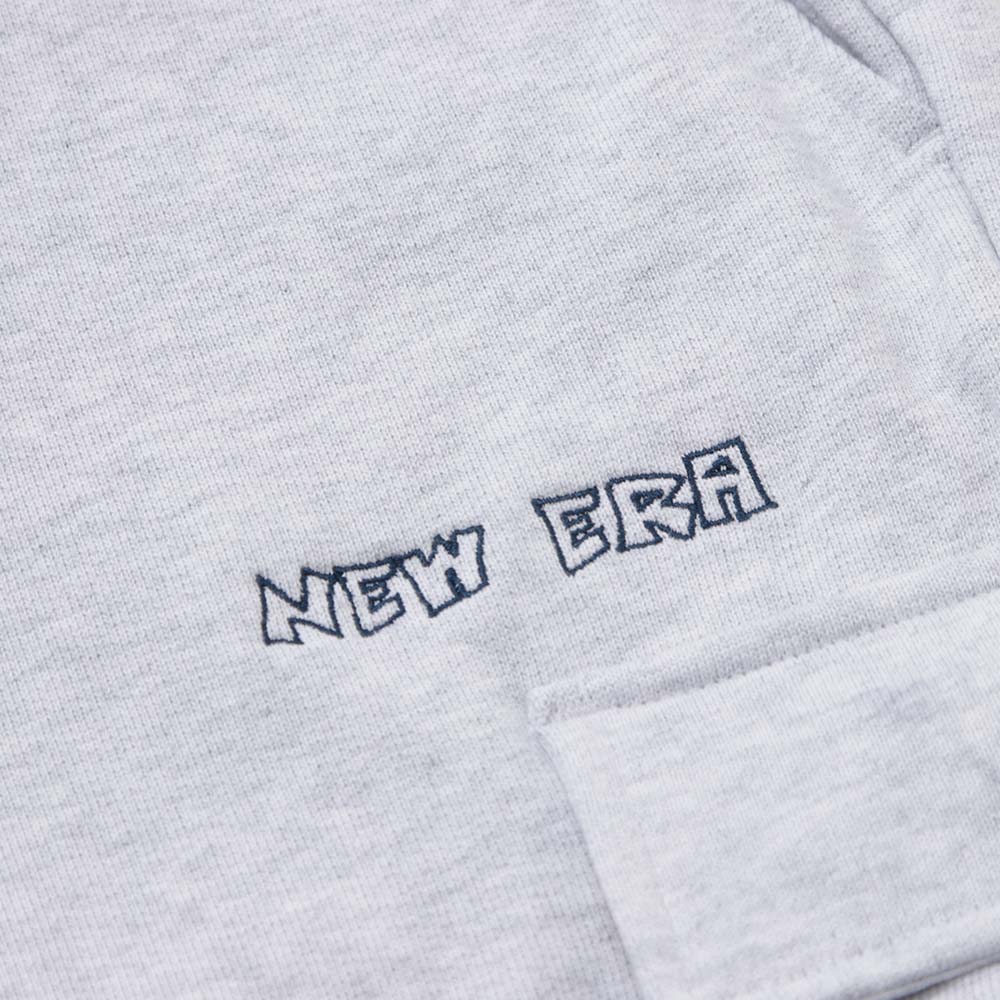 New Era Retro Skateboard Light Grey Knit Shorts