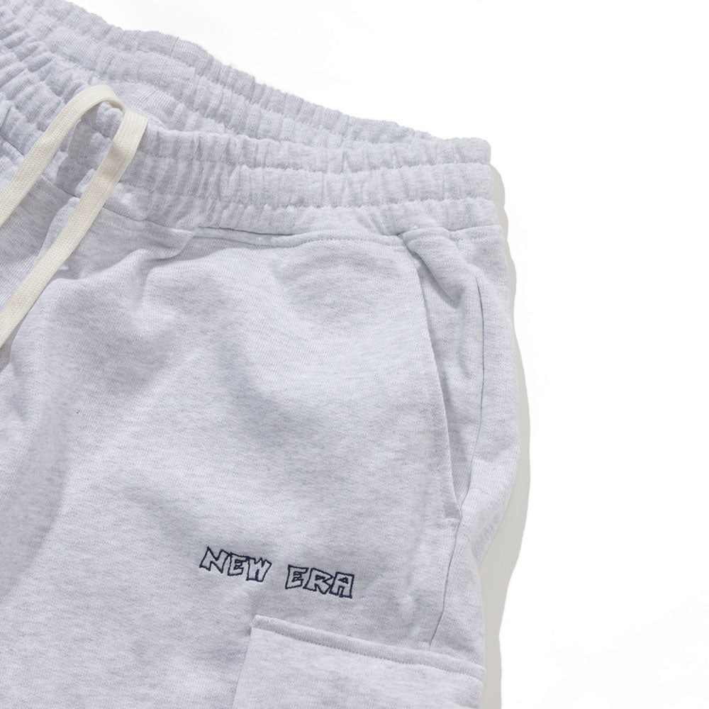 New Era Retro Skateboard Light Grey Knit Shorts