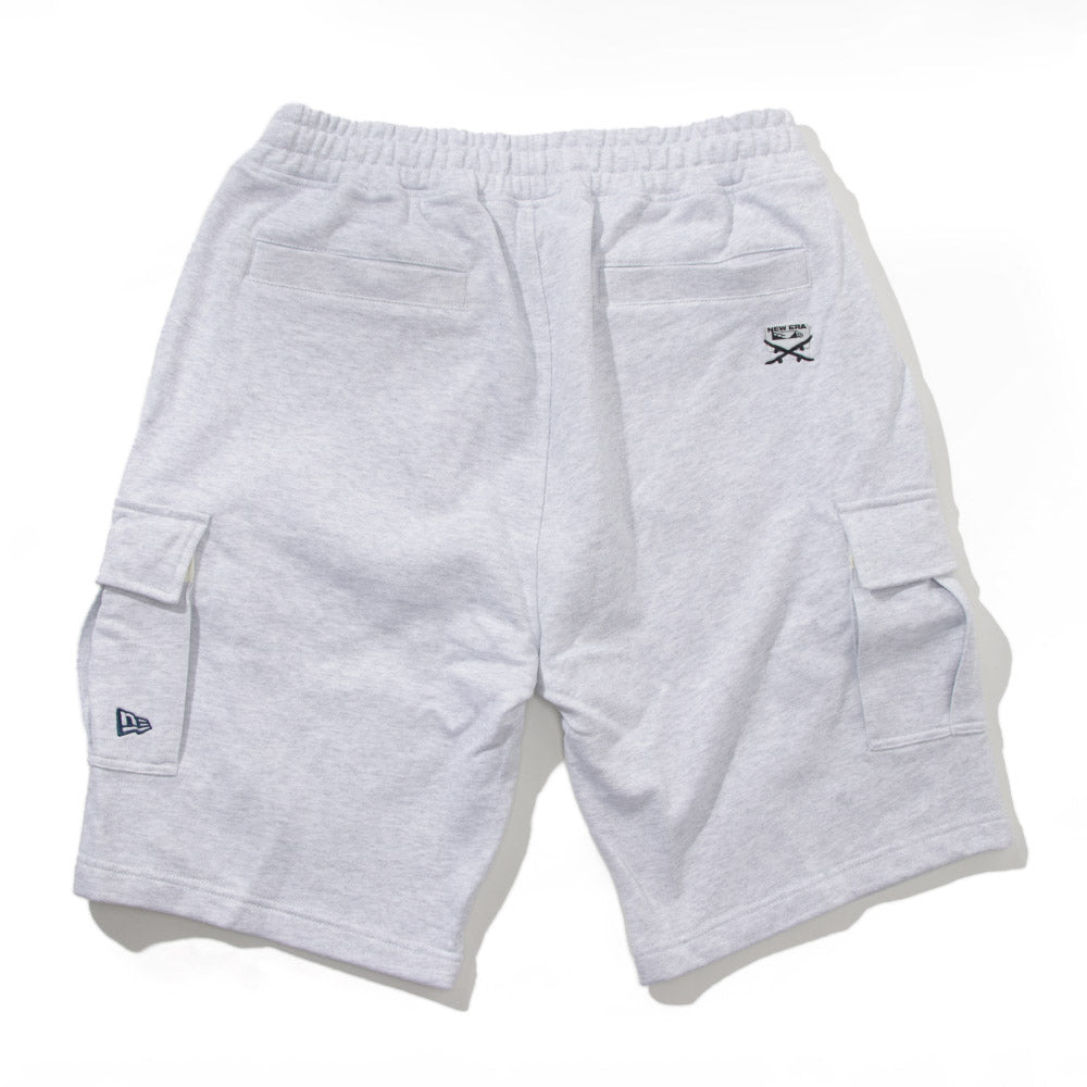 New Era Retro Skateboard Light Grey Knit Shorts