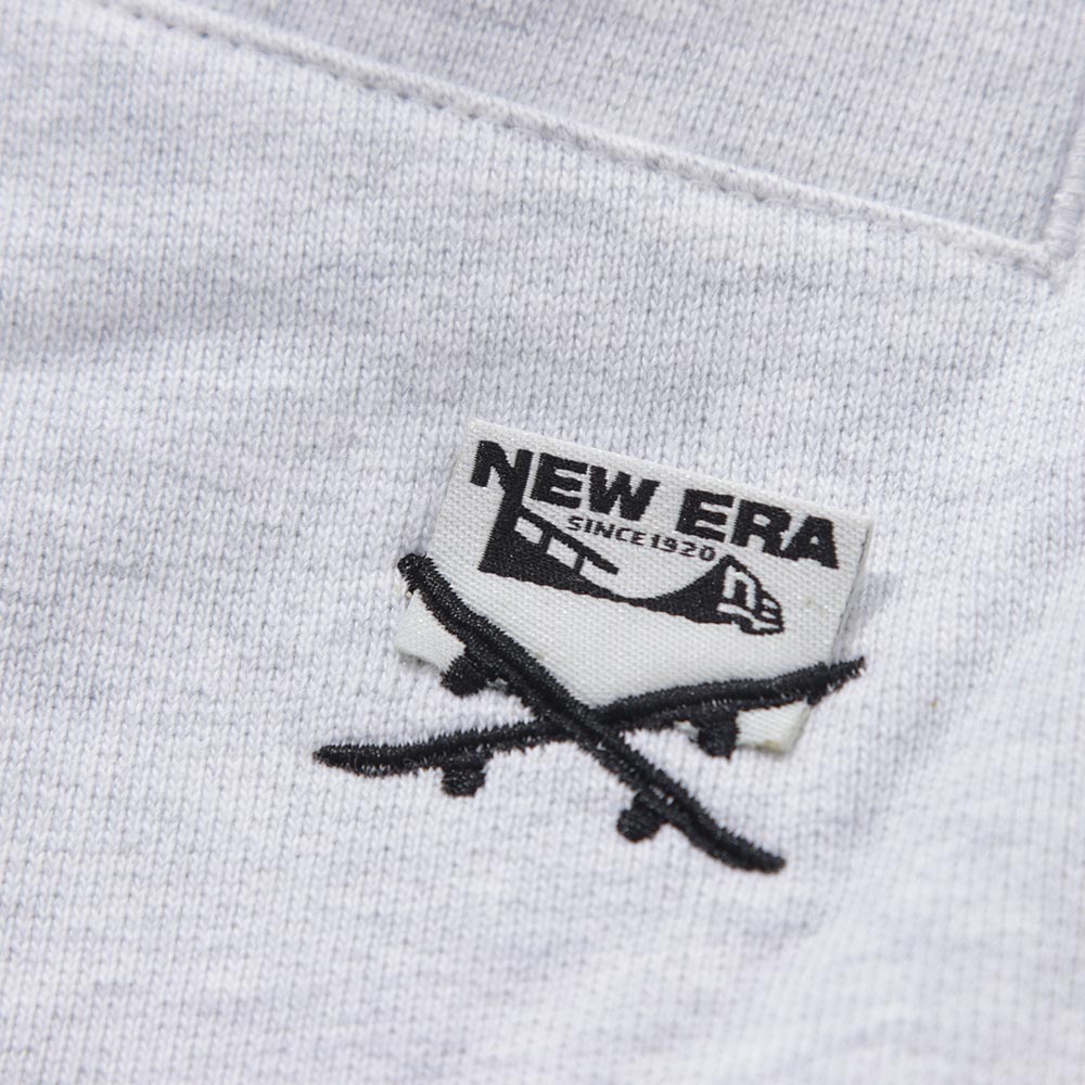 New Era Retro Skateboard Light Grey Knit Shorts