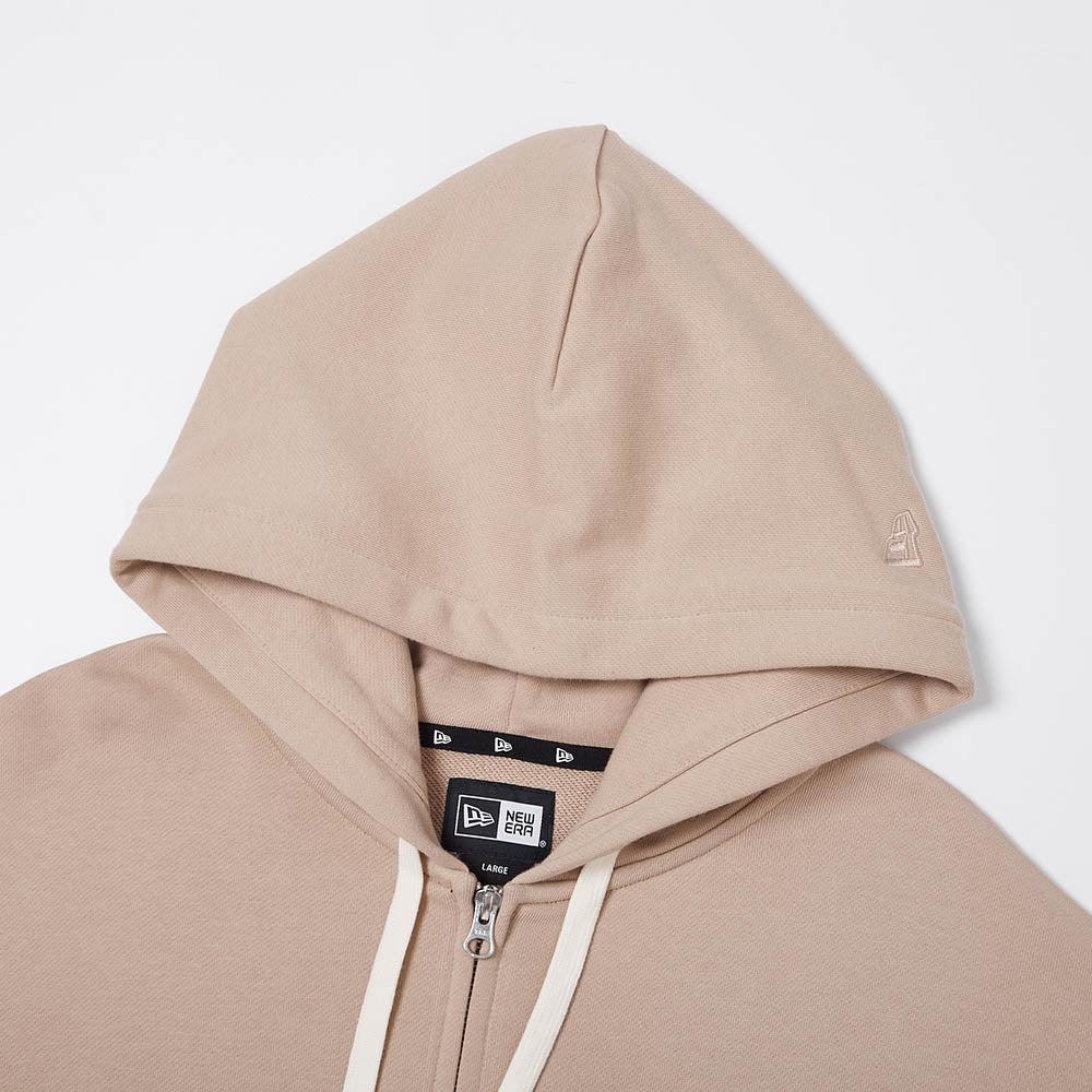 New Era Essential Brown Gray Full Zip Hoodie