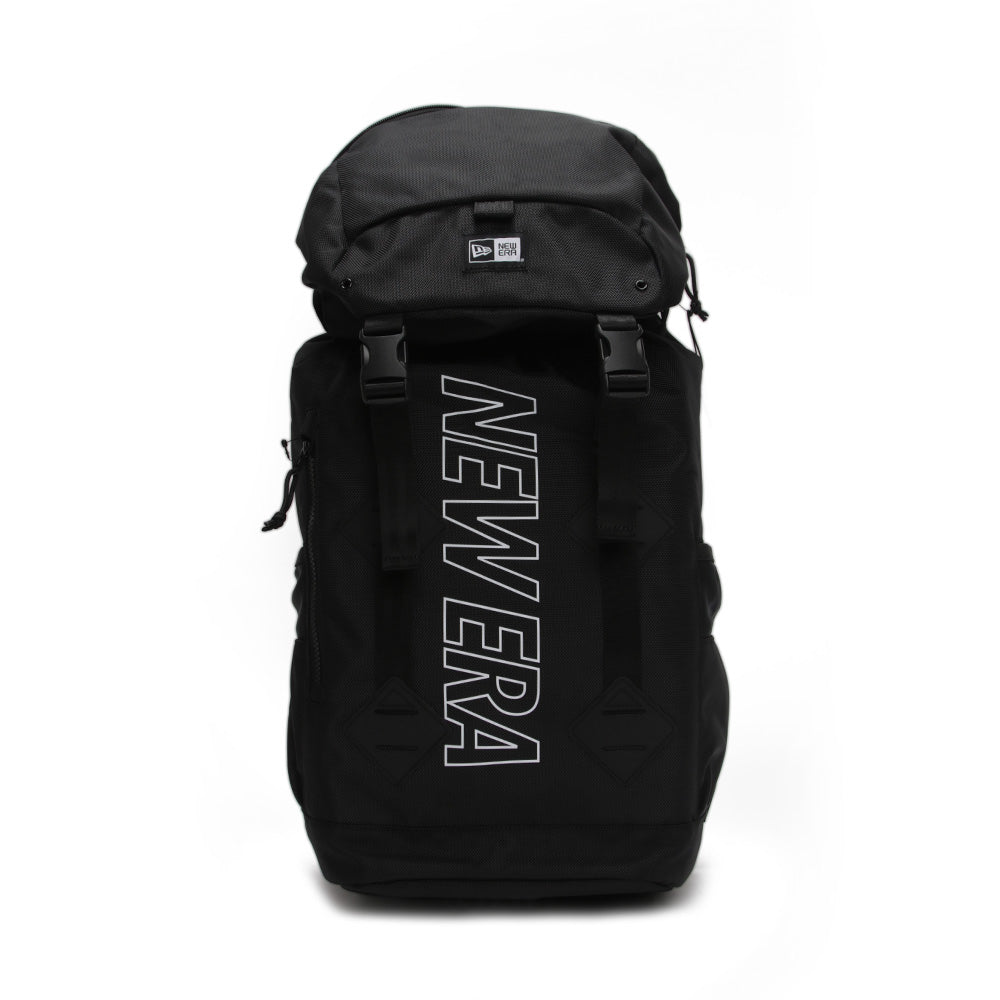 New Era Outline Wordmark Black Rucksack Backpack