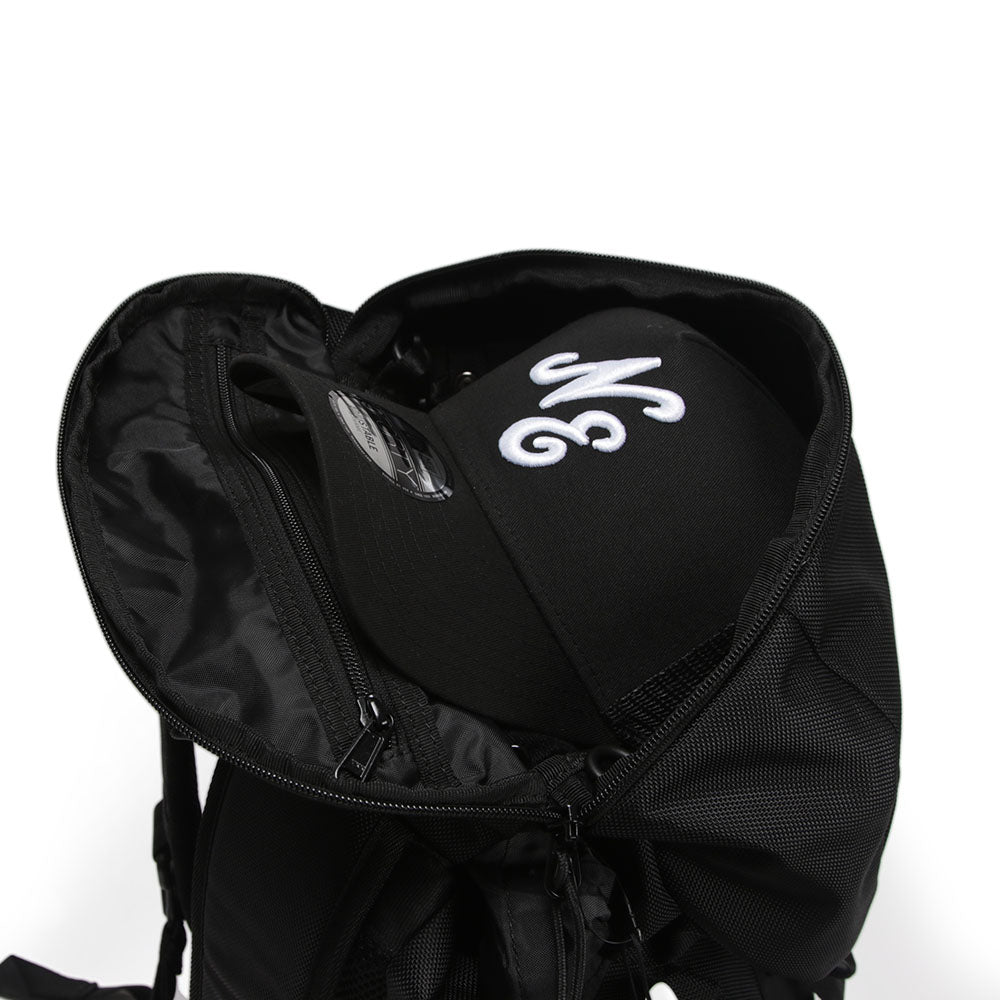 New Era Outline Wordmark Black Rucksack Backpack