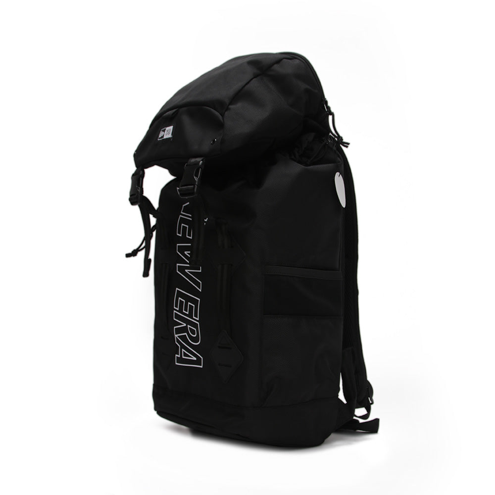 New Era Outline Wordmark Black Rucksack Backpack