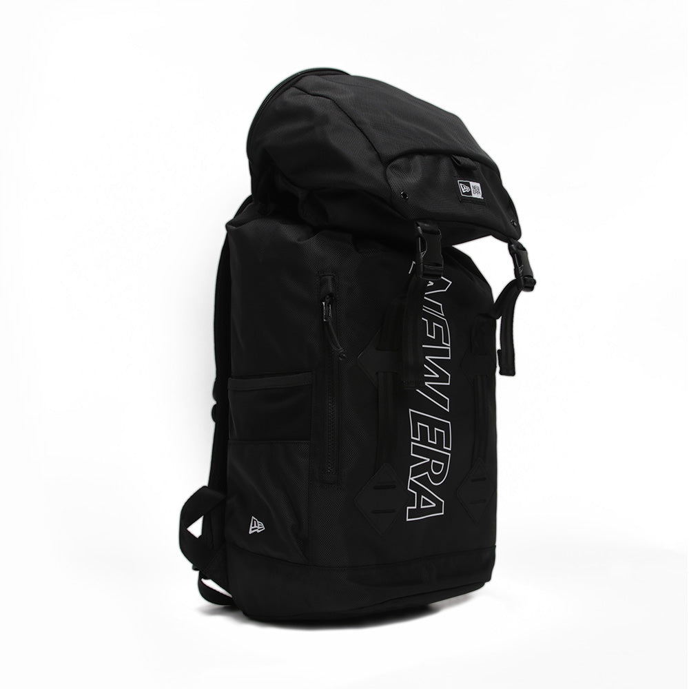 New Era Outline Wordmark Black Rucksack Backpack