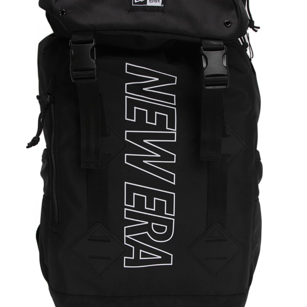 New Era Outline Wordmark Black Rucksack Backpack