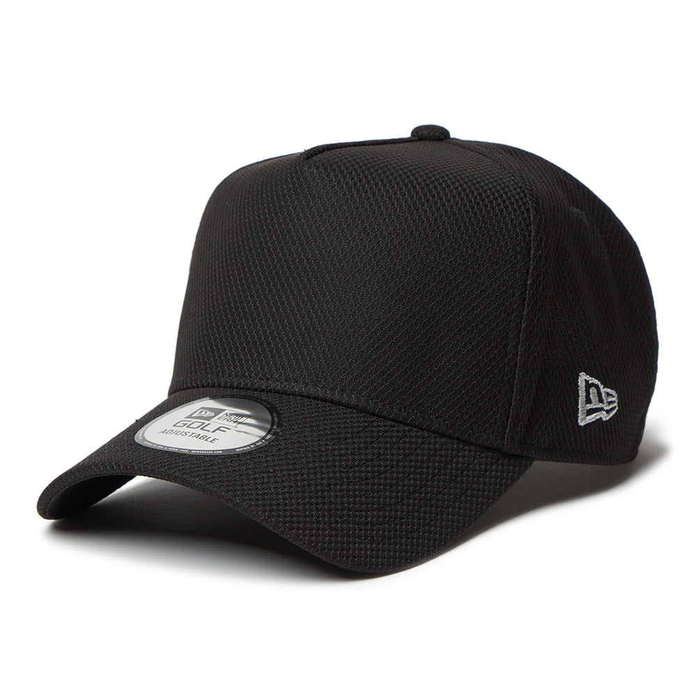 New Era Golf Wordmark Side Diamond Era Black 9FORTY A-Frame Adjustable Cap