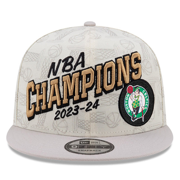 Boston Celtics NBA 2023-24 Champions Ivory 9FIFTY Snapback Cap (LIMITED EXCLUSIVE)