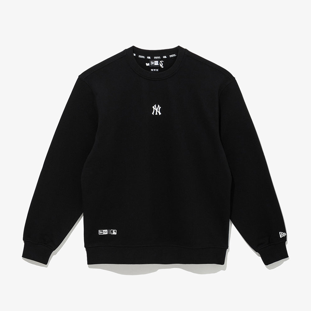 New York Yankees MLB Point Logo Black Pullover Sweater