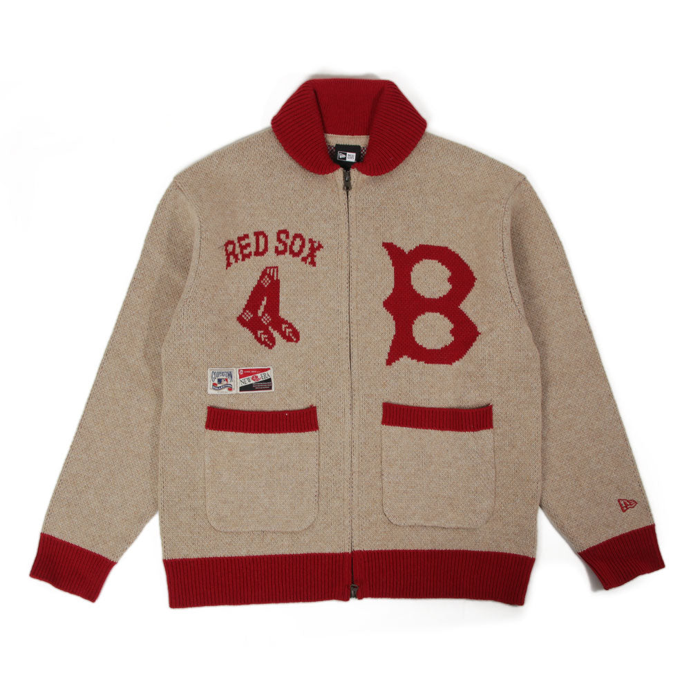 New Era Boston Red Sox MLB Cowichan Field of Rye Sweatshirt