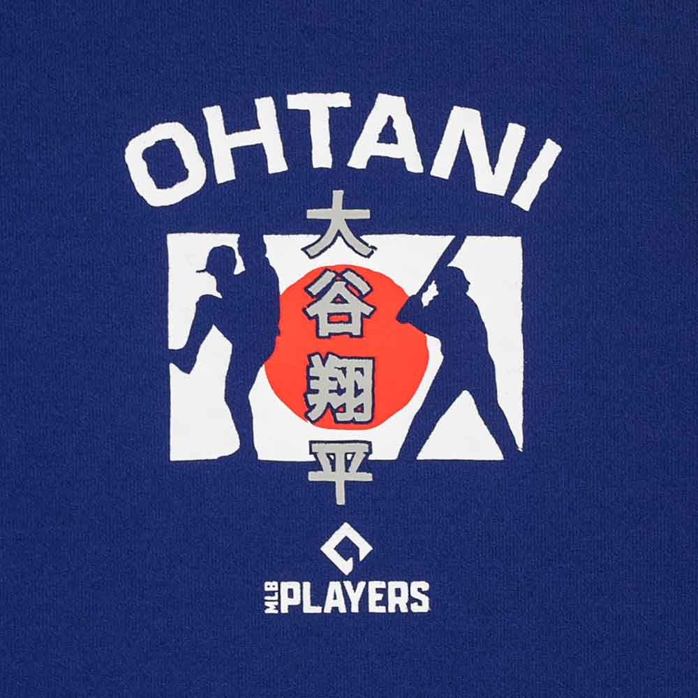 Los Angeles Dodgers MLB Team Logo Shohei Ohtani Dark Royal Short Sleeve T-Shirt