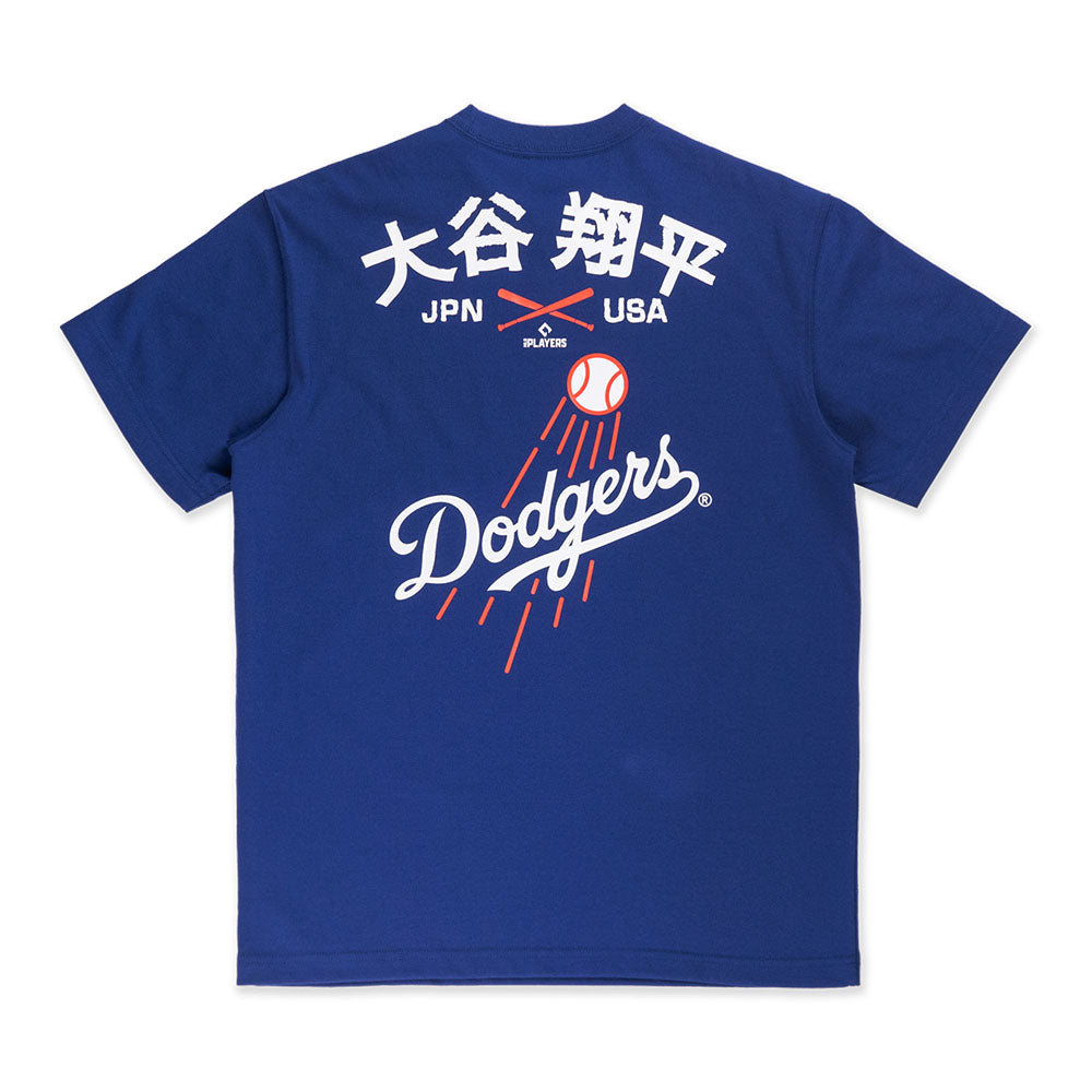 Los Angeles Dodgers MLB Team Logo Shohei Ohtani Dark Royal Short Sleeve T-Shirt